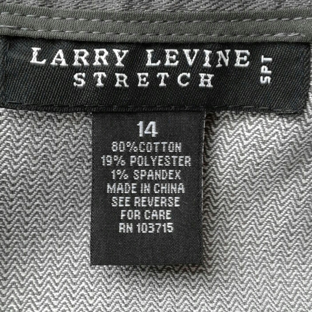 Larry Levine Charcoal Pleat-Tiered Stretch Skirt - Picture 4 of 6